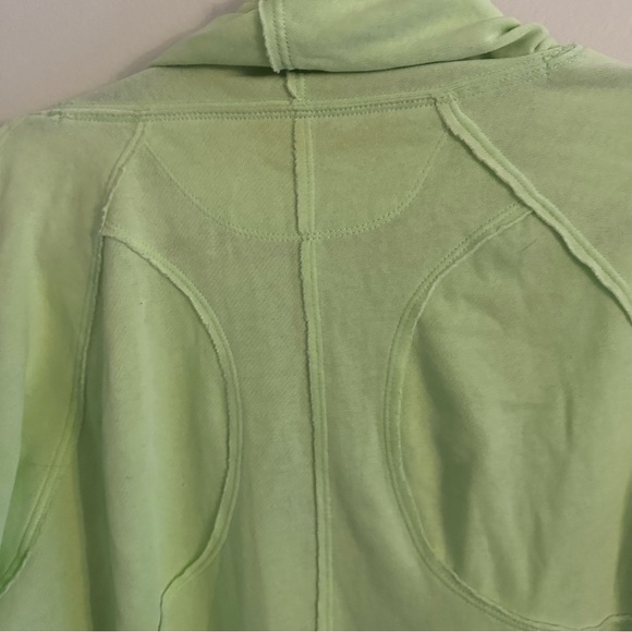 Large Calvin Klein Performance Fly Away Cascading Cardigan Mint Open Front - Picture 2 of 11